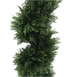 Vickerman 4' Plastic Artificial Potted Cedar Spiral Tree in Green