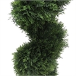 Vickerman 6' Plastic Artificial Potted Cedar Spiral Tree in Green