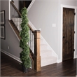 Vickerman 6' Plastic Artificial Potted Cedar Spiral Tree in Green