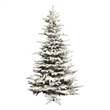Vickerman 7.5' Flocked Green Sierra Fir Artificial Christmas Tree Unlit