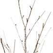 Vickerman 4' Brown Frosted Twig Tree. Warm White 3mm Wide Angle LED lights