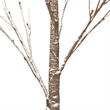 Vickerman 4' Brown Frosted Twig Tree. Warm White 3mm Wide Angle LED lights