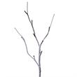 Vickerman 6' Brown Frosted Twig Tree. Warm White 3mm Wide Angle LED lights