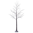 Vickerman 8' Brown Frosted Twig Tree. Warm White 3mm Wide Angle LED lights