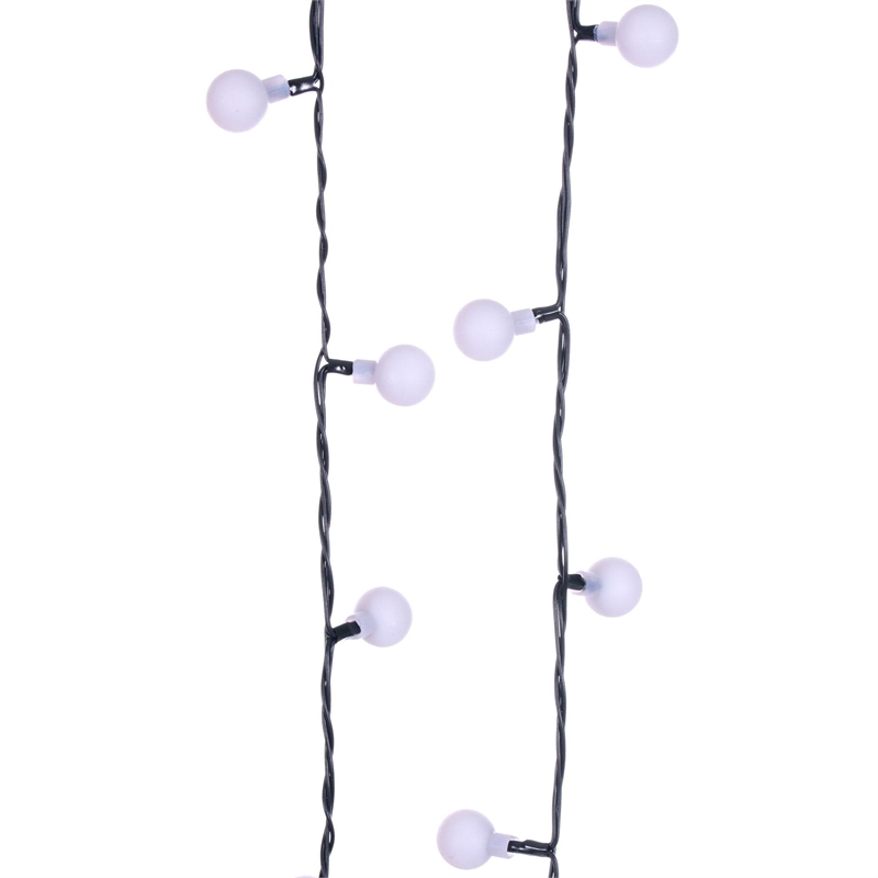 Vickerman 100 Light Warm White LED Indoor/Outdoor 8 Function Cherry Light Set