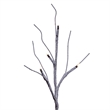 Vickerman 2' Brown Frosted Twig Tree. Battery Operated Warm White LED lights