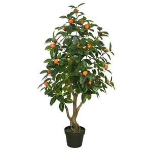 Vickerman 48&quot Artificial Green and Orange Real Touch Orange Tree.