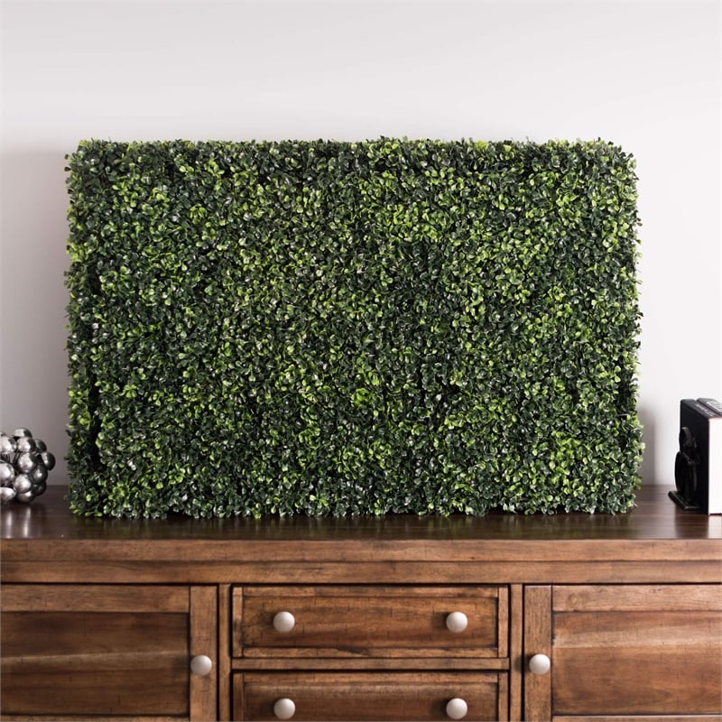 Vickerman Artificial Green Boxwood Hedge.