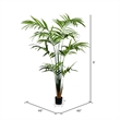 Vickerman 8' Artificial Potted Kentia Palm.