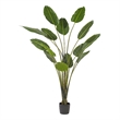 Vickerman 7' Artificial Potted Travellers Palm Tree.