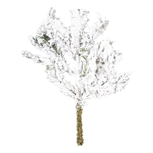 Vickerman 18&quot Flocked Alaskan Spray 9 Tips Pk/4