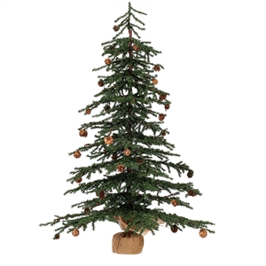 Vickerman 36&quot Carmel Pine w/Cones 995T Burlap Base