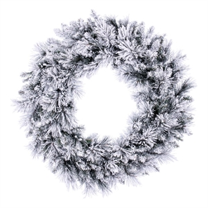 Vickerman 36&quot Flocked Jackson Pine Wreath 195T