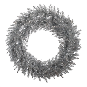 Vickerman 48&quot Silver Fir Wreath 480T