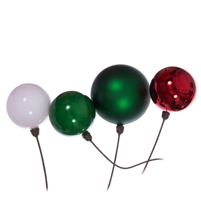 Vickerman Traditional Plastic Branched Ball Ornament Garland in Multi-Color