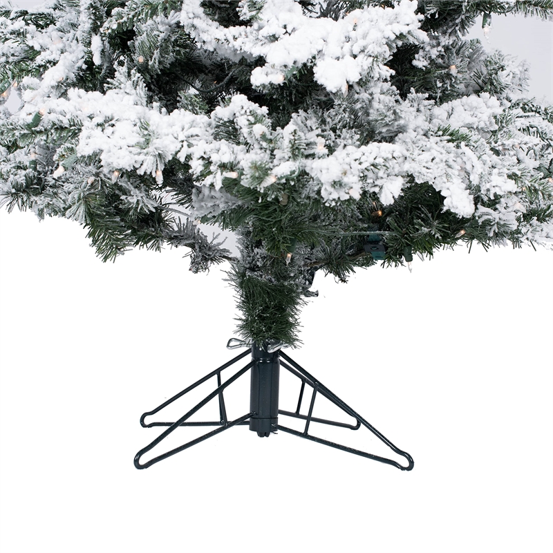 Vickerman Plastic Artificial Christmas Tree with 1743 PVC Tips in Green