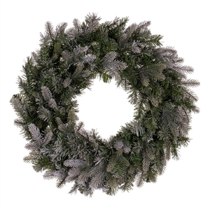 Vickerman 36&quot Frosted Green Douglas Fir Wreath with 450 Tips
