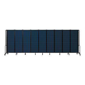 NPS ROBO Series 6ft Modern Metal Room Divider with 9 Sections in Blue