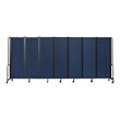 NPS ROBO Series 6ft Modern Metal Room Divider with 7 Sections in Blue