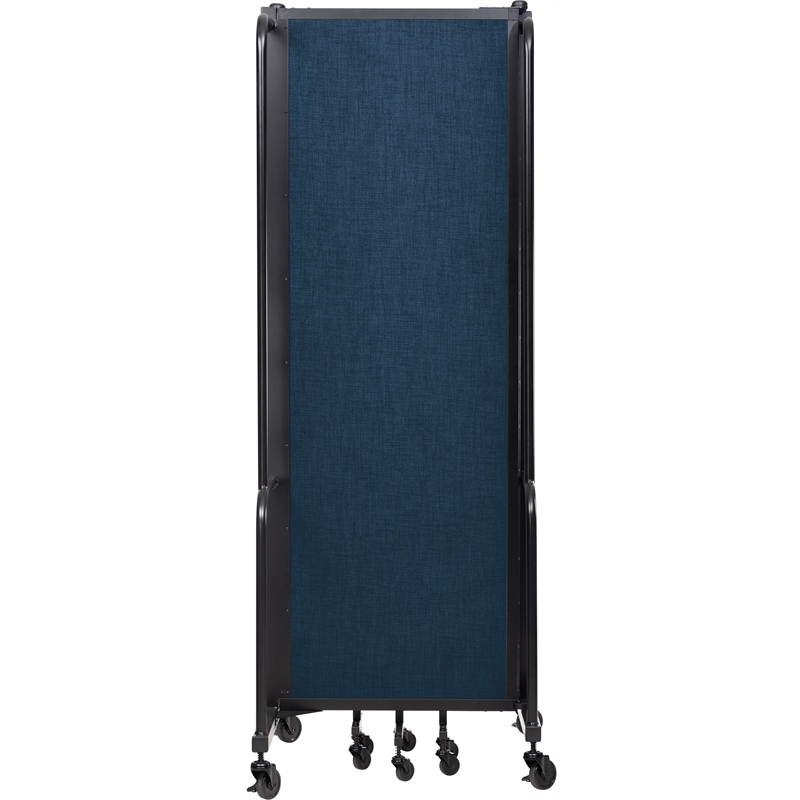 NPS ROBO Series 6ft Modern Metal Room Divider with 5 Sections in Blue