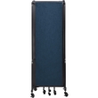 NPS ROBO Series 6ft Modern Metal Room Divider with 5 Sections in Blue