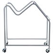 NPS Modern Steel Metal Dolly for Series 8700 Chairs in Gray Powder-Coated