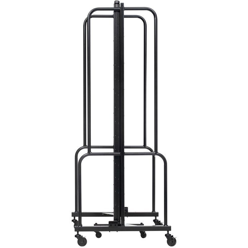NPS ROBO Series 6ft Modern Metal Room Divider with 3 Sections in Black
