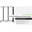NPS ROBO Series 6ft Modern Metal Room Divider with 3 Sections in Black