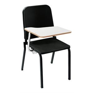 NPS 8200 Series 33.5&quot Right Plastic Melody Music Stack Chair in Black