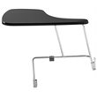NPS Modern Wood Left Tablet Arm for 8500 Series Stack Chair in Black/Chrome