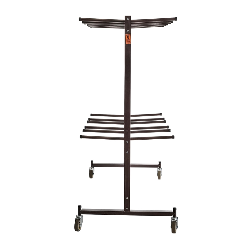 NPS Modern Steel Metal Steel Double Tiers Hanging Chair Truck in Brown