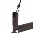 NPS Modern Steel Metal Table and Chair Storage Truck in Brown Powder-Coated