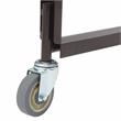 NPS Modern Steel Metal Table and Chair Storage Truck in Brown Powder-Coated