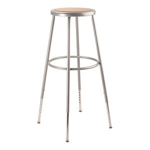 NPS 6200 Series 32-39&quot Height Adjustable Modern Metal Heavy Duty Stool in Gray