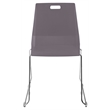 NPS Luvraflex Chair Charcoal Poly Back and Seat Chrome Frame