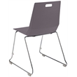 NPS Luvraflex Chair Charcoal Poly Back and Seat Chrome Frame