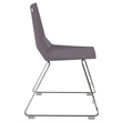 NPS Luvraflex Chair Charcoal Poly Back and Seat Chrome Frame