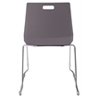 NPS Luvraflex Chair Charcoal Poly Back and Seat Chrome Frame