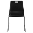 NPS Luvraflex Chair Black Poly Back and Black Padded Seat