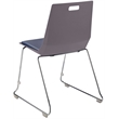 NPS Luvraflex Chair Charcoal Poly Back and Blue Padded Seat