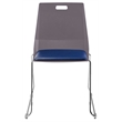 NPS Luvraflex Chair Charcoal Poly Back and Blue Padded Seat