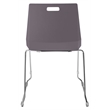 NPS Luvraflex Chair Charcoal Poly Back and Blue Padded Seat