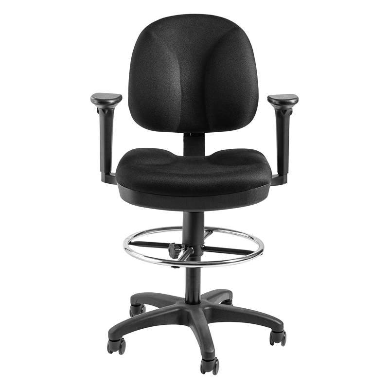 NPS Comfort Task Stool with Arms 24.5