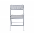 NPS Airflex Series premium Polypropylene Folding Chair Platinum 4PK