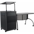 Oklahoma Sound Metal Teacher's WorkPod Desk and Lectern Kit in Charcoal