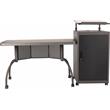 Oklahoma Sound Metal Teacher's WorkPod Desk and Lectern Kit in Charcoal