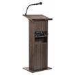 Oklahoma Sound Wood Power Plus Lectern and Rechargeable Battery in Brown