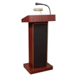 Oklahoma Sound Orator Series Lectern with Wireless Handheld Mic in Mahogany