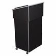Oklahoma Sound Wood Tabletop Lectern with AV Cart/Lectern Base in Black