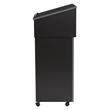 Oklahoma Sound Wood Tabletop Lectern with AV Cart/Lectern Base in Black